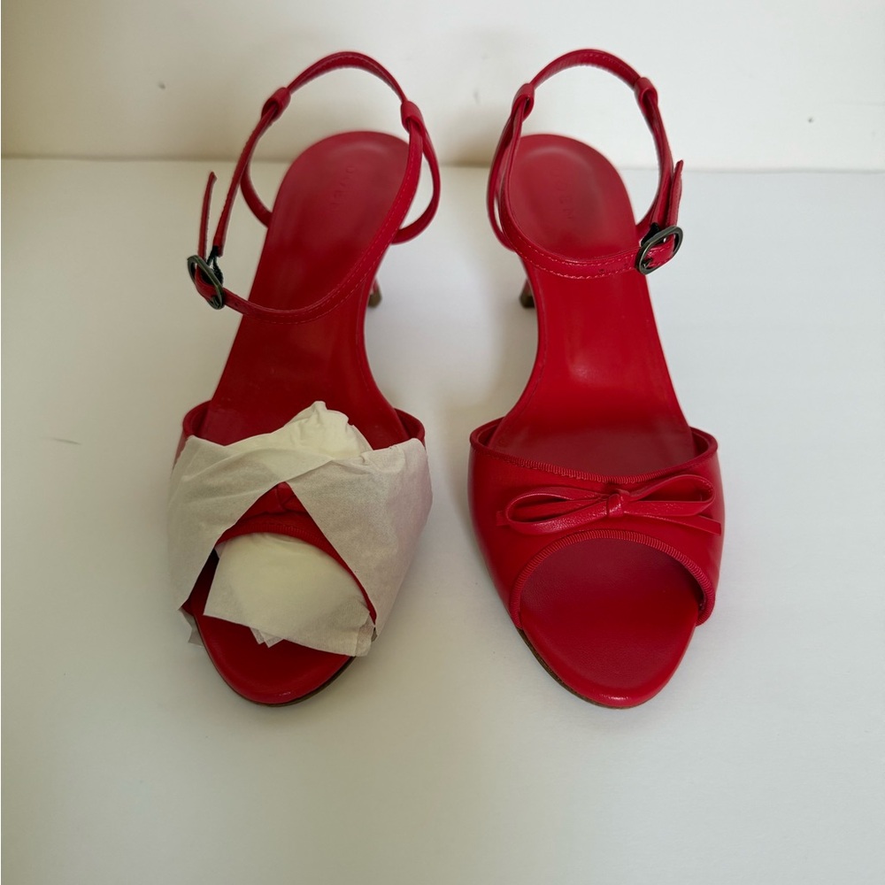 Dôen Arianna Peep Toe Heel - Fuego Nappa. Size 38